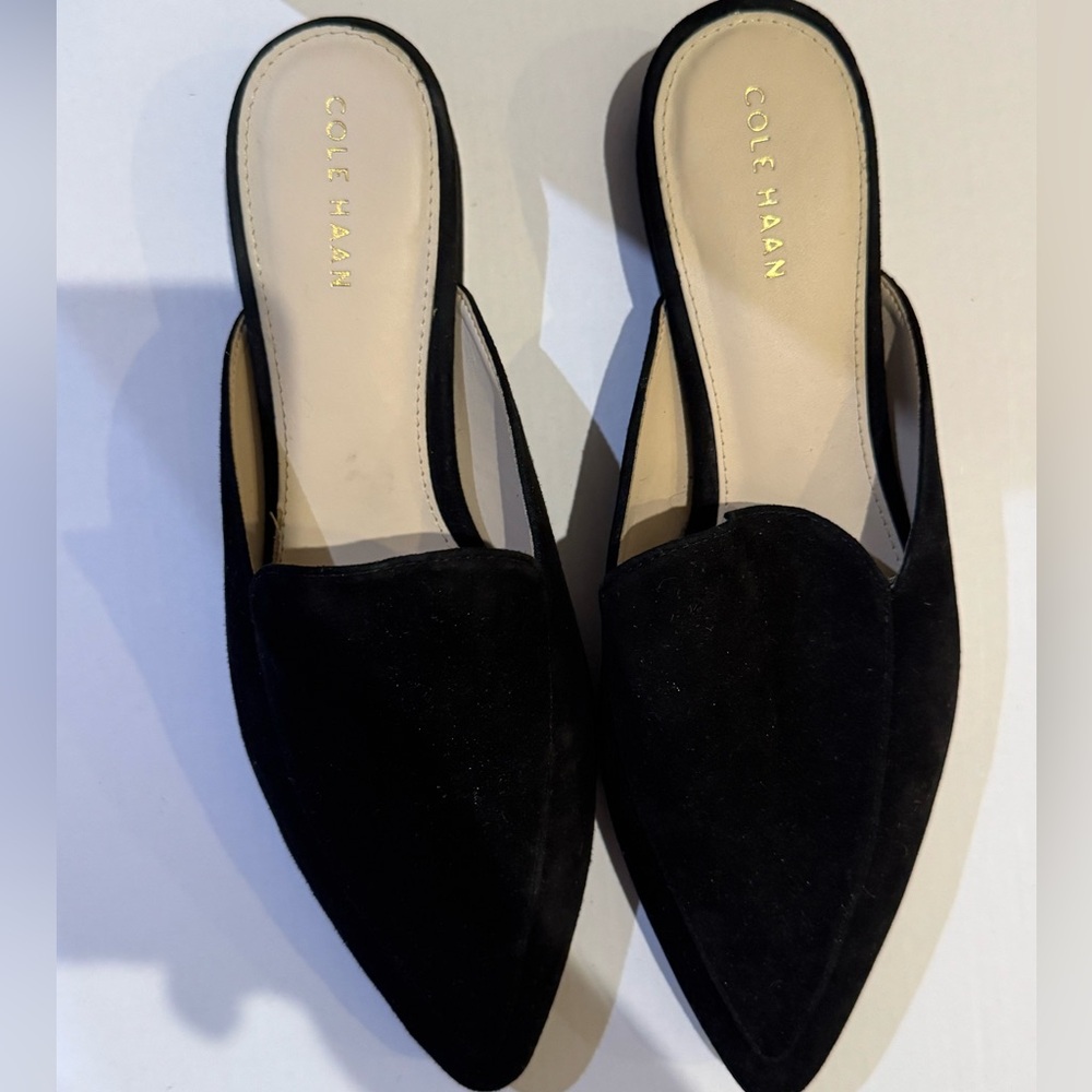 Cole Haan Black Suede Piper Mule - Picture 9 of 15